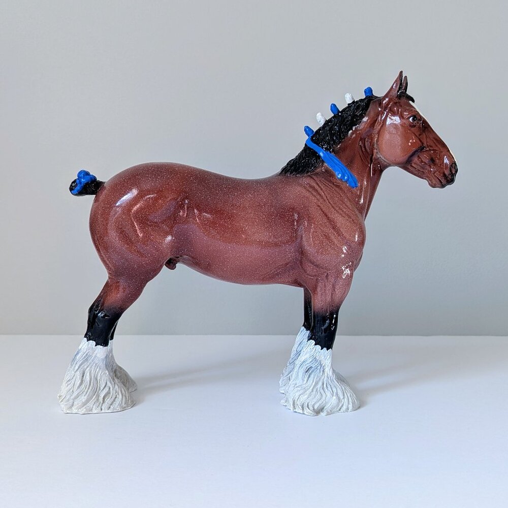 Black Horse Ranch Clydesdale Resin Model With Box